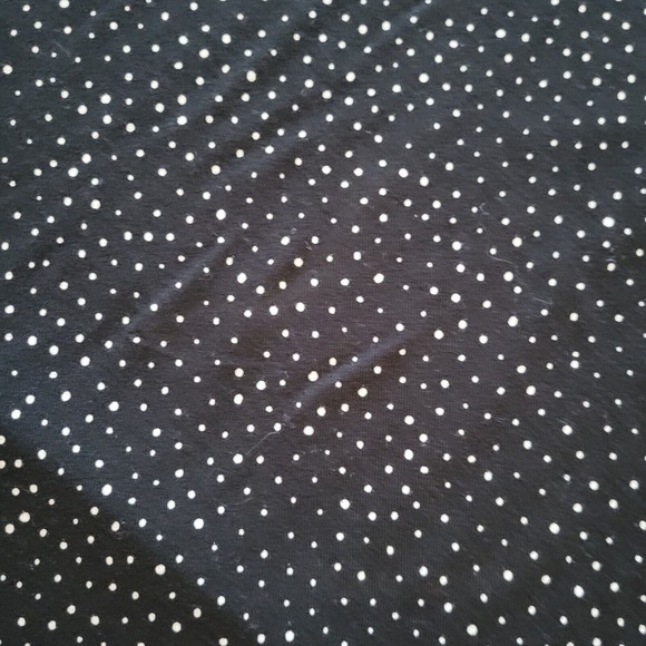 J JIll Wearever Top Shirt Womens Large Black White Swiss Dot Stretchy Everyday - Picture 8 of 12